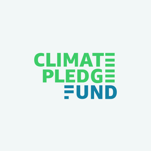 The Climate Pledge Fund logo.